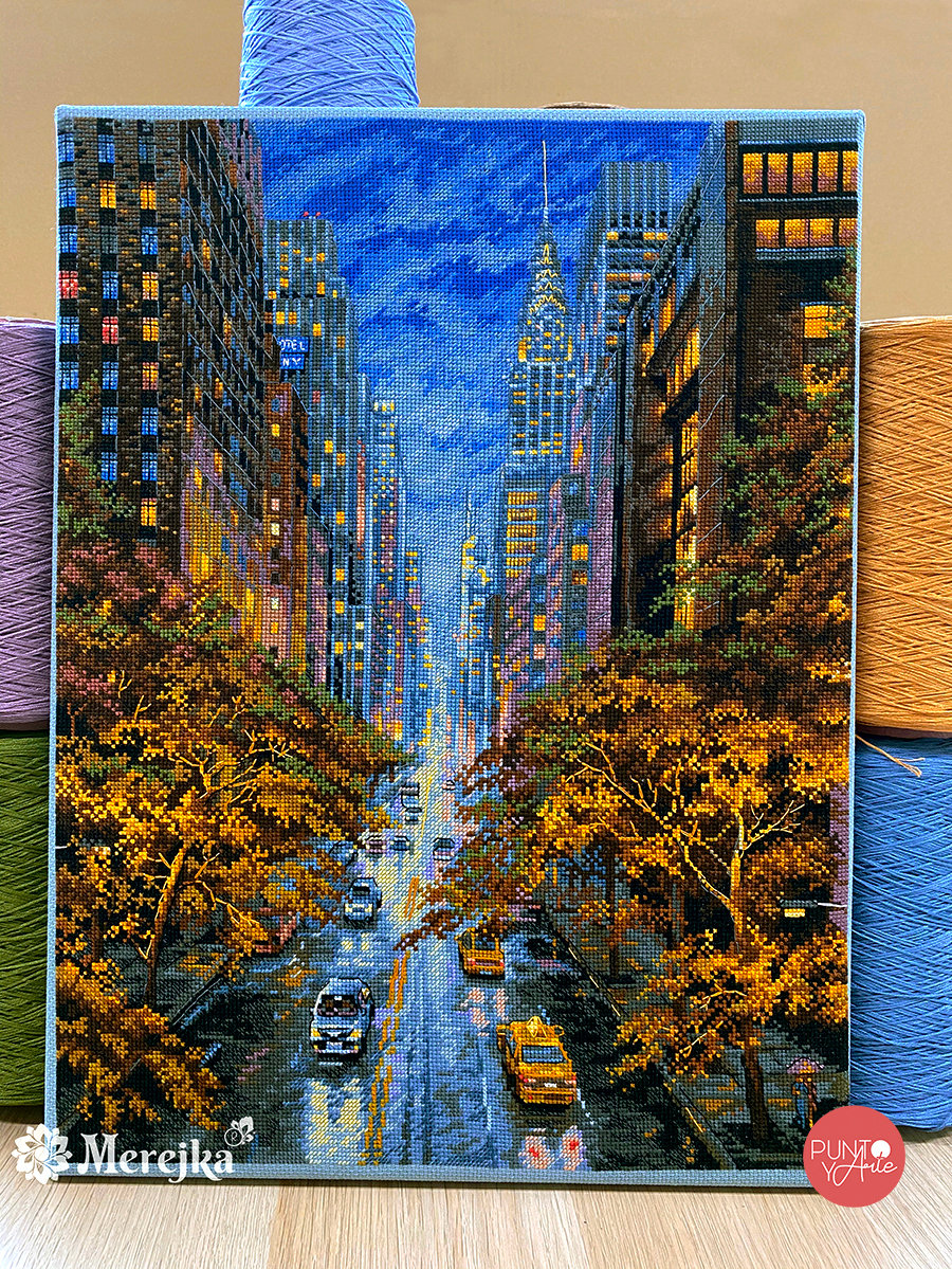 Cross stitch kit "Autumn in New York" by Merejka - K-172