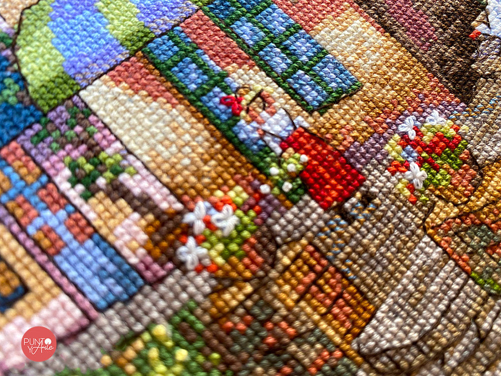 Cross Stitch Kit - Picturesque Village Shops - Merejka K-174