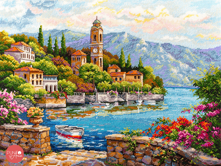 Cross Stitch Kit "Lake Como" by Merejka - K-175