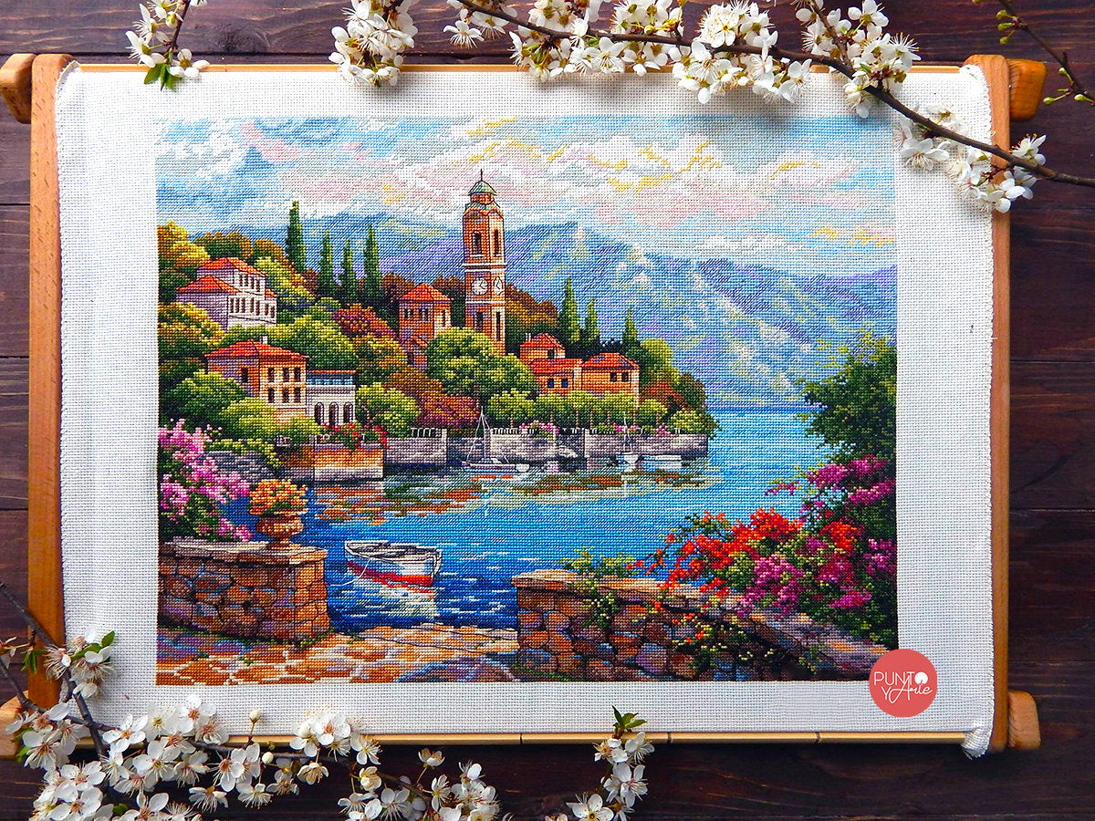 Cross Stitch Kit "Lake Como" by Merejka - K-175