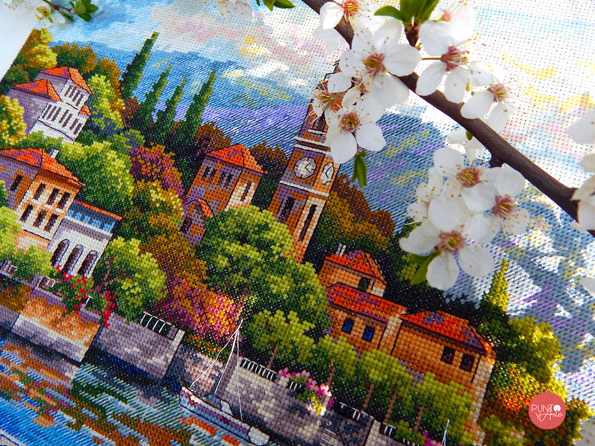 Cross Stitch Kit "Lake Como" by Merejka - K-175