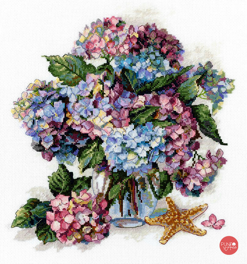Cross Stitch Kit Merejka K-178 - Hydrangea