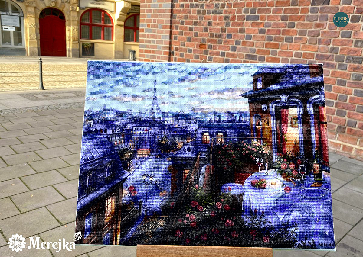 Paris Evening Deja Vu. Eiffel - K-188 Merejka - Cross stitch kit