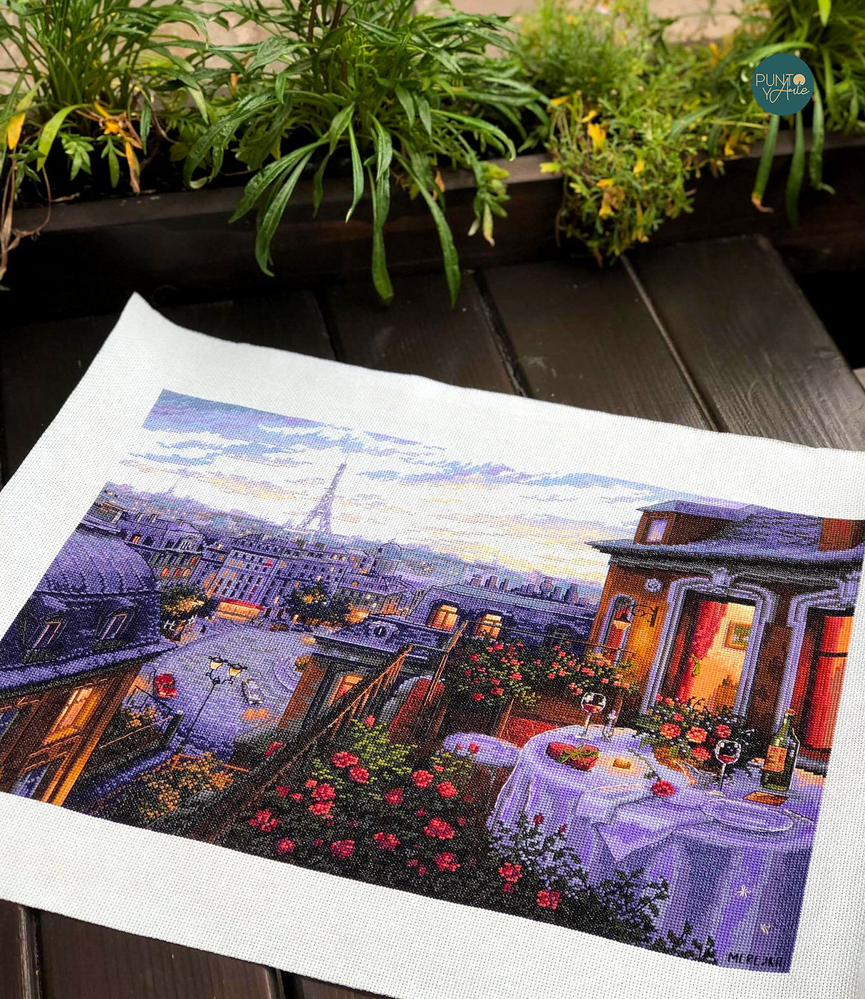 Paris Evening Deja Vu. Eiffel - K-188 Merejka - Cross stitch kit