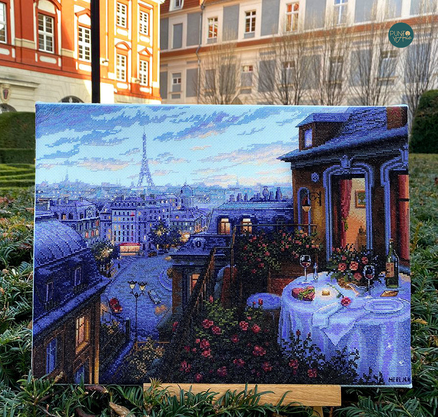 Paris Evening Deja Vu. Eiffel - K-188 Merejka - Cross stitch kit