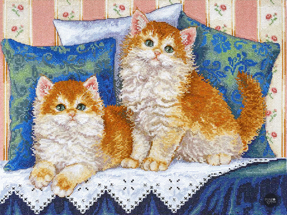 Cross Stitch Kit "Fluffy Companions" by Merejka K-189