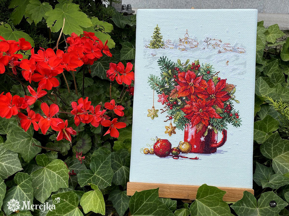Kit de point de croix "Happy Holidays" par Merejka - K-194