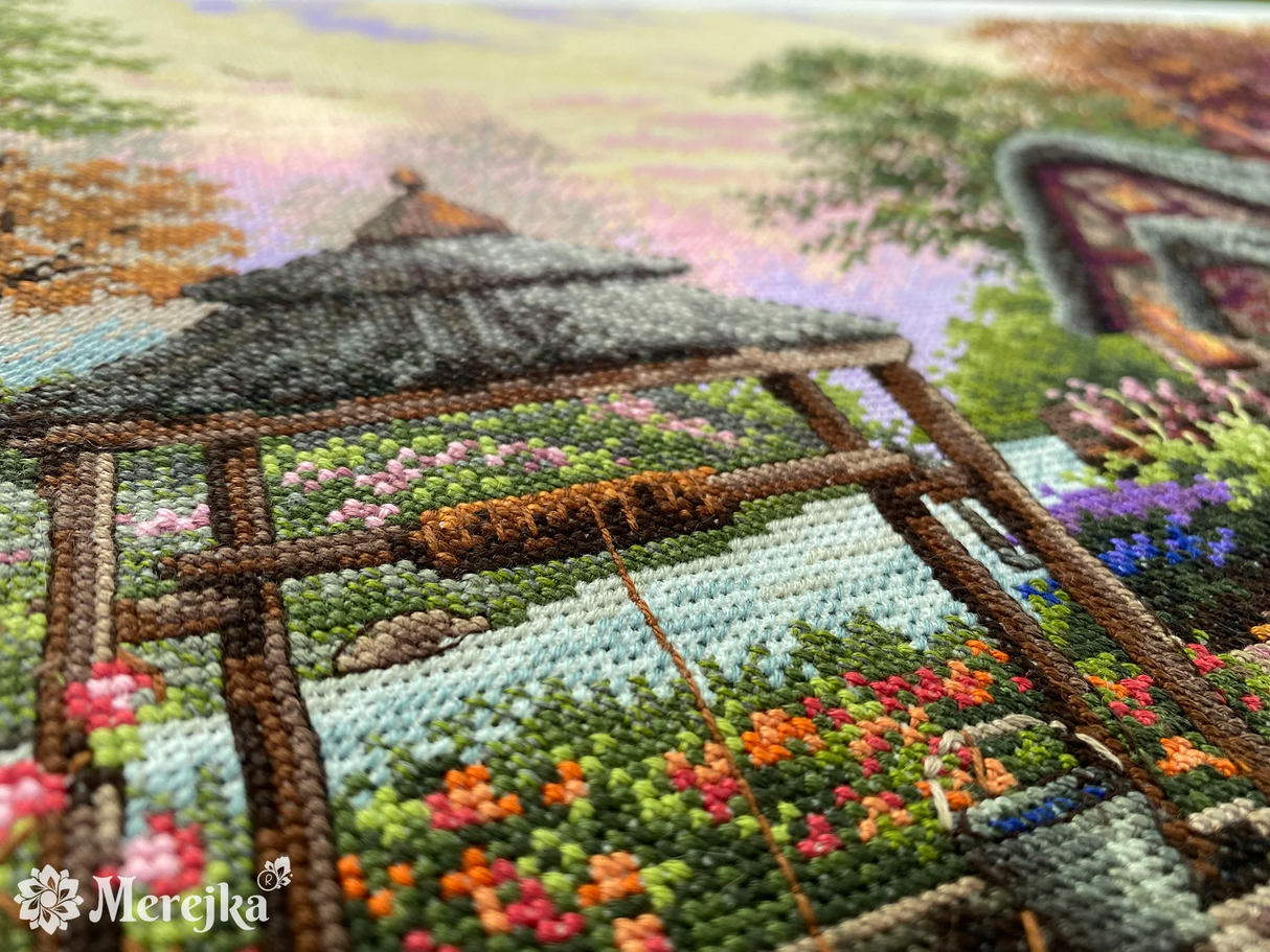 Cross Stitch Kit "The Wishing Cabin" - Merejka K-212