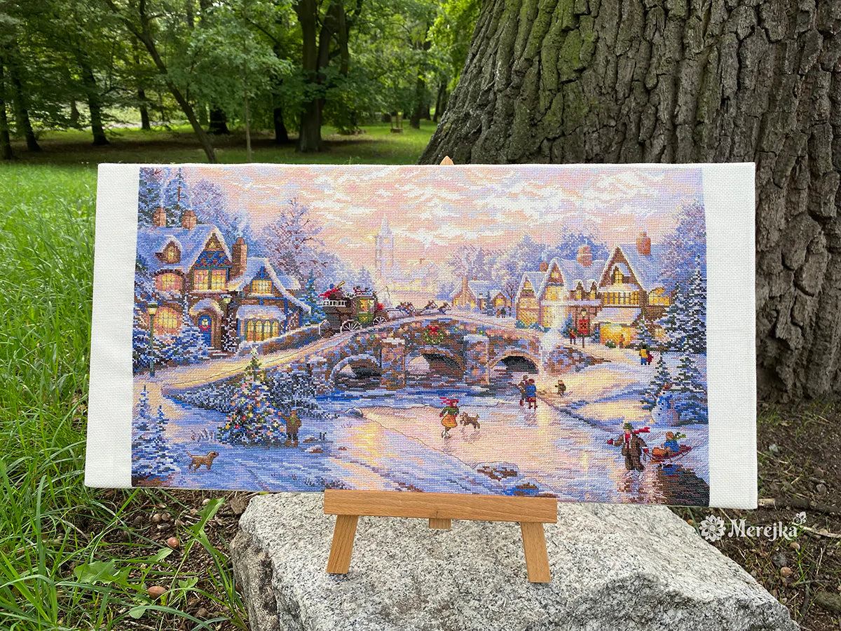 Cross Stitch Kit 'Christmas Spirit' by Merejka K-214 - Winter Landscape