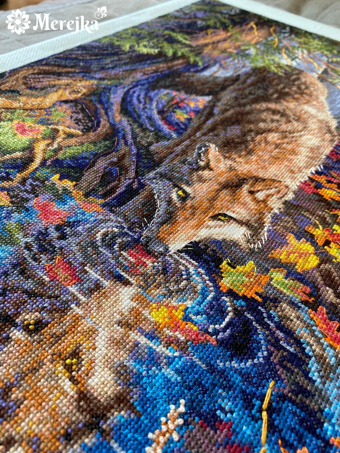 Wild Spirit: Wolf - K-217 Merejka - Premium Cross Stitch Kit