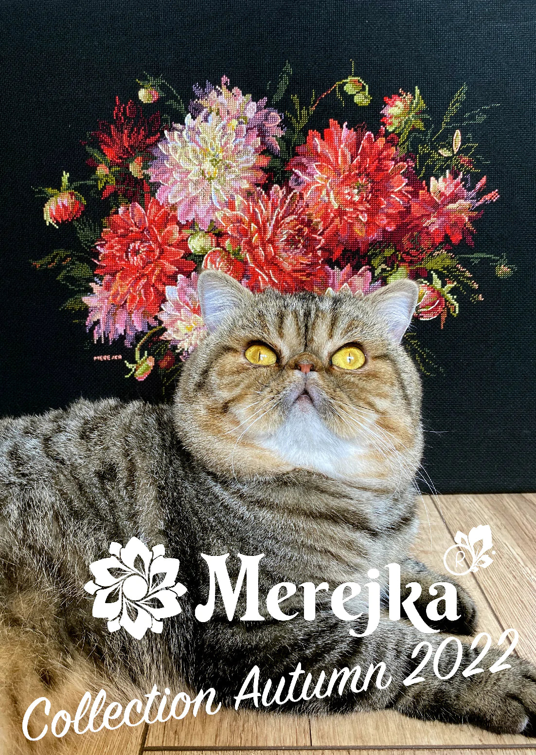 Cross Stitch Kit "Dahlias" - Merejka K-219