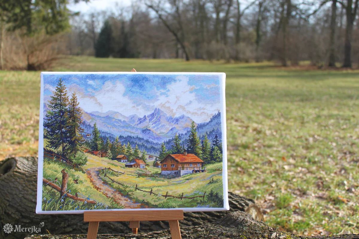 Cross stitch kit - Merejka K-244 - The Chamonix Valley