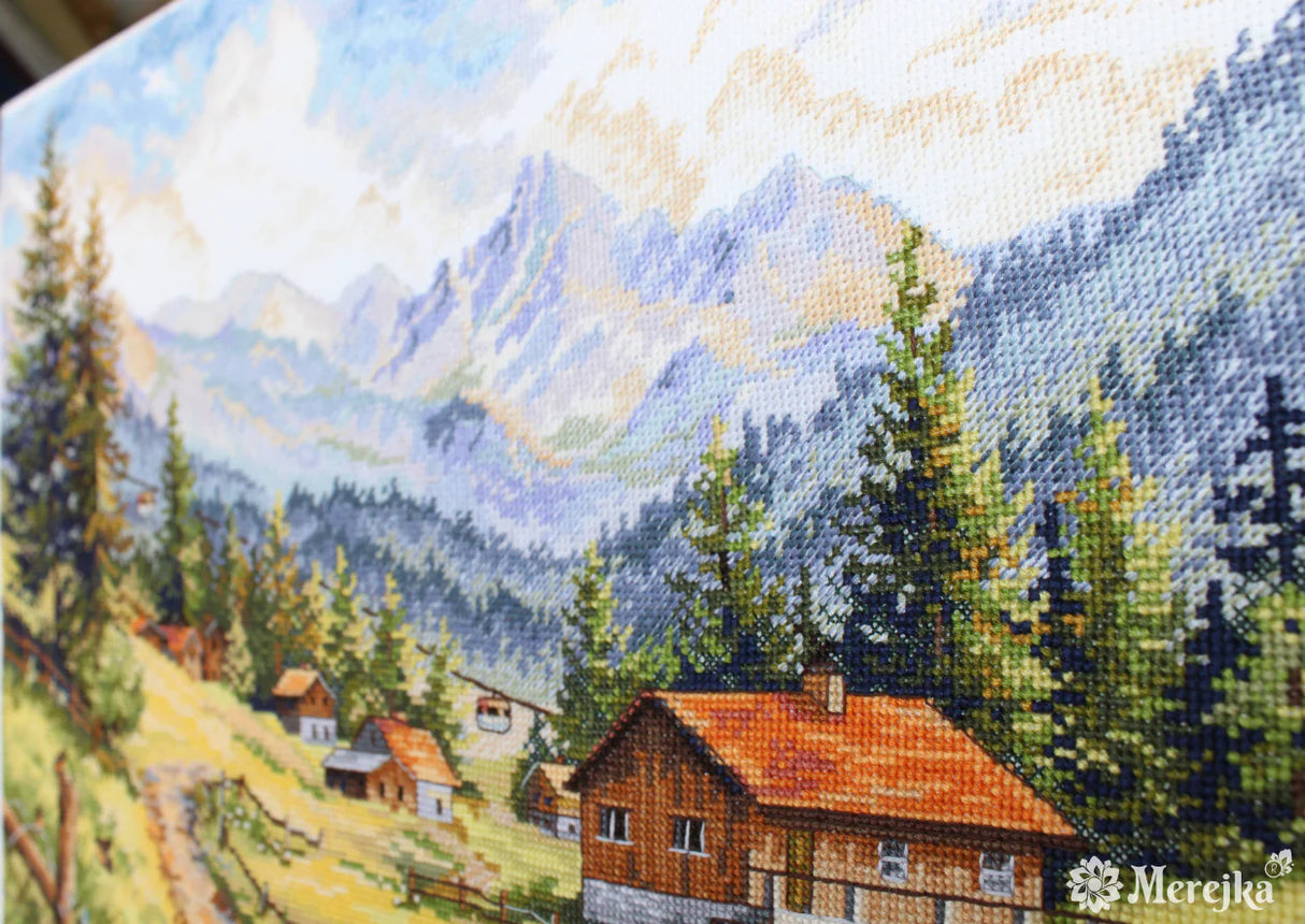 Cross stitch kit - Merejka K-244 - The Chamonix Valley