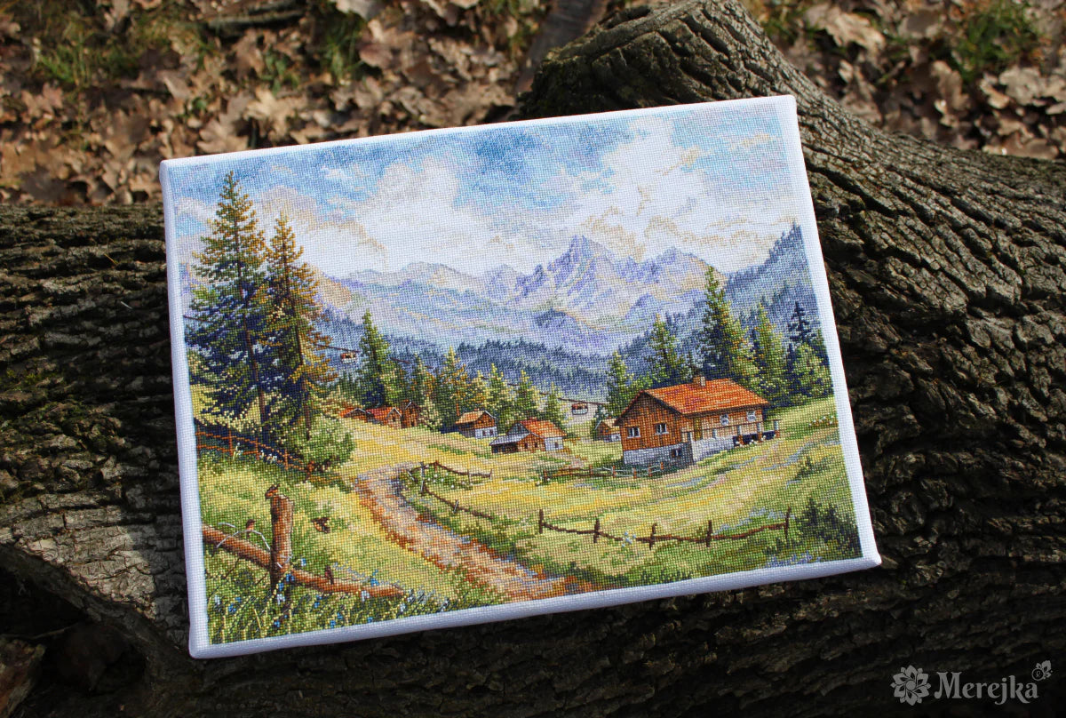 Cross stitch kit - Merejka K-244 - The Chamonix Valley