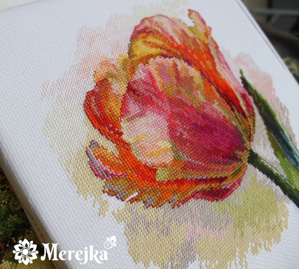 Cross Stitch Kit "Tulip Papagayo" by Merejka - K-248