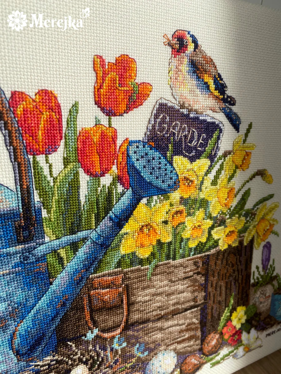 Merejka Cross Stitch Kit - Spring Garden - K-251