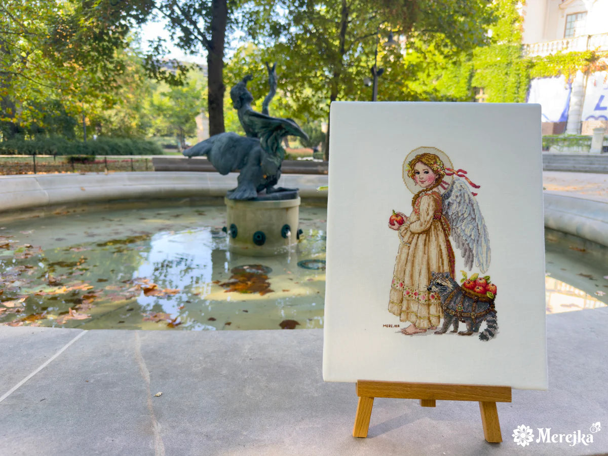 Kit de Punto de Cruz Merejka – It’s Apple Picking Time – K-259A