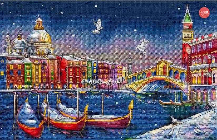 K-29 Holidays in Venice - Merejka - Cross stitch kit
