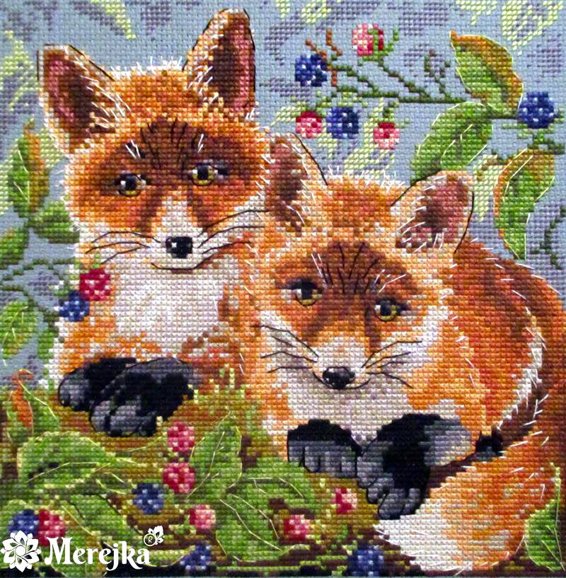 Foxes - K-44 Merejka - Cross stitch kit