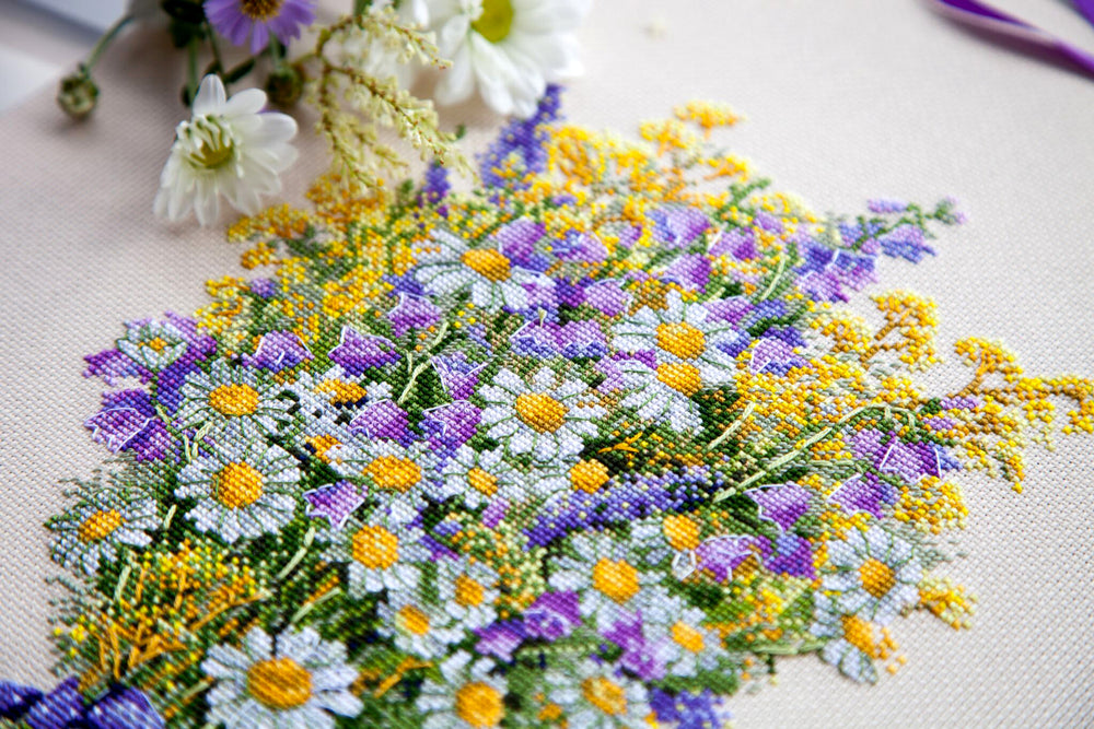 K-72 Fleurs d'été - Merejka - Kit de point de croix