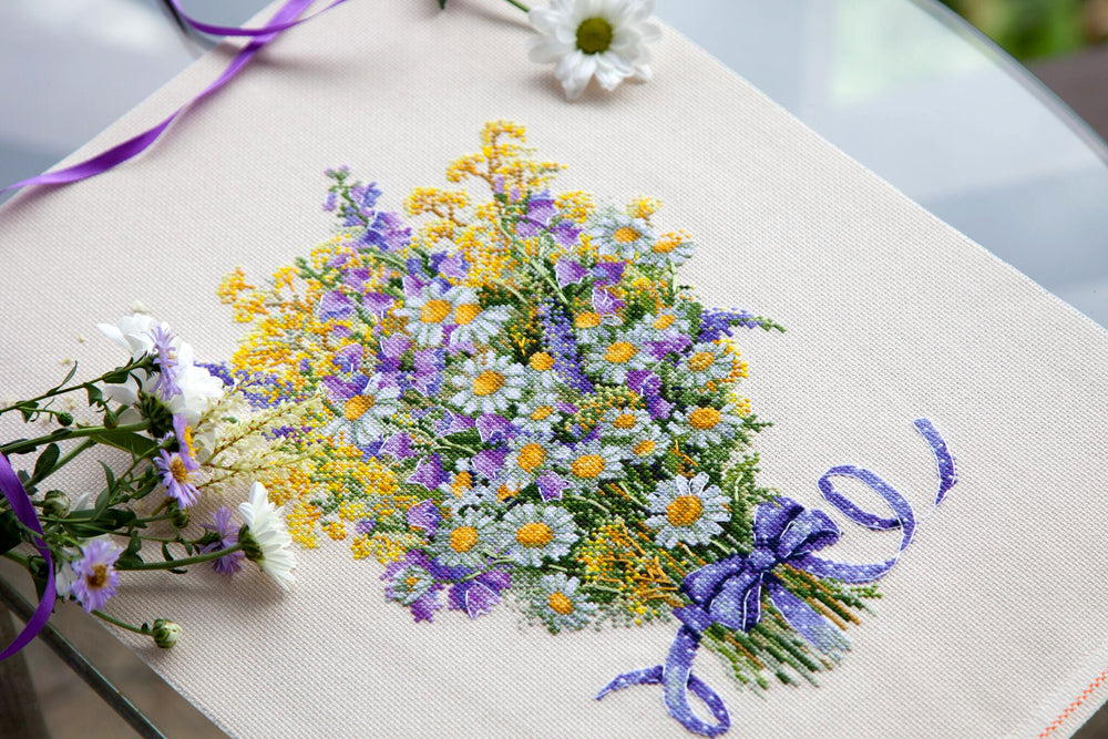 K-72 Fleurs d'été - Merejka - Kit de point de croix