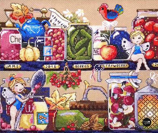 Cross Stitch Kit "Treasures from the Pantry" by Merejka K-73
