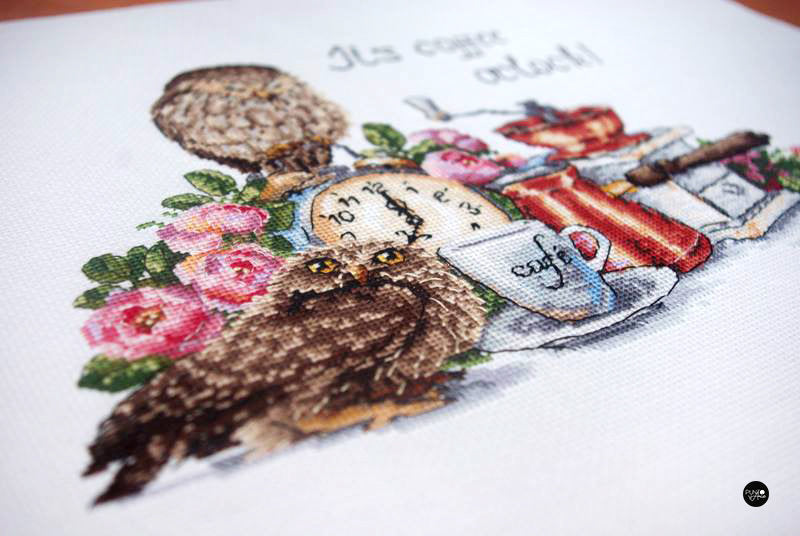 Cross Stitch Kit "Coffee Morning" by Merejka K-83
