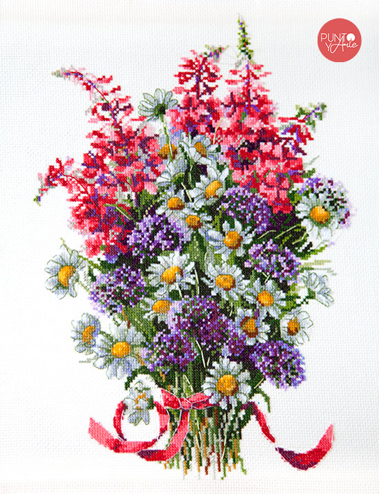 K-95 Le champ Bouquet - Merejka - Kit de point de croix
