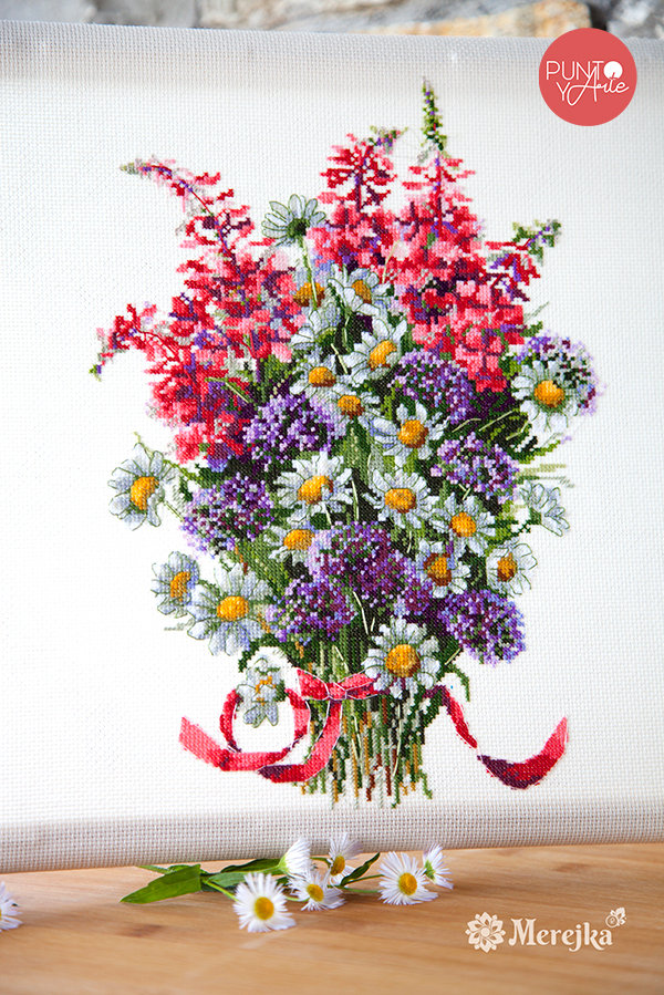 K-95 Le champ Bouquet - Merejka - Kit de point de croix