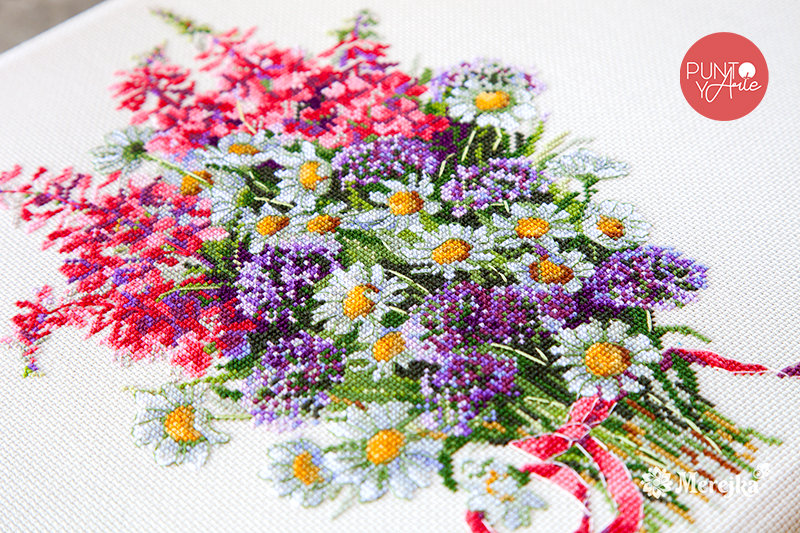 K-95 Le champ Bouquet - Merejka - Kit de point de croix