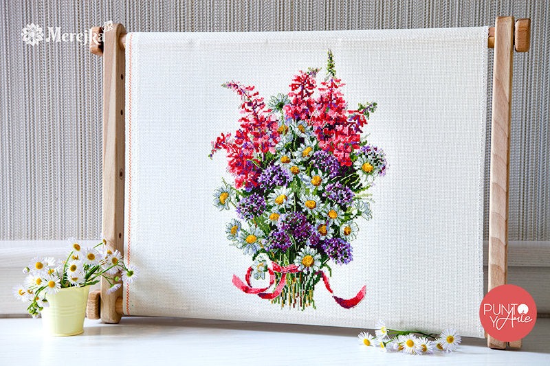 K-95 Le champ Bouquet - Merejka - Kit de point de croix
