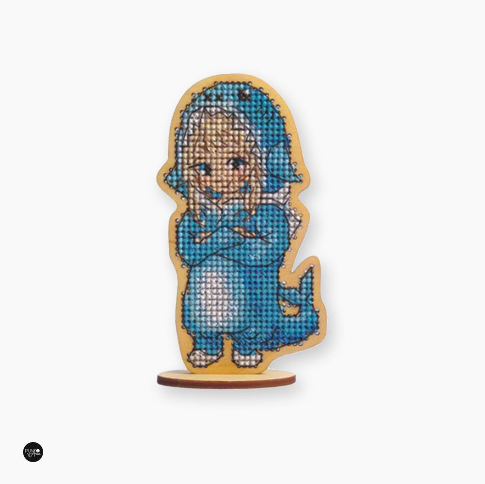 Baby Shark - Wizardi - Cross Stitch Kit KF022/120