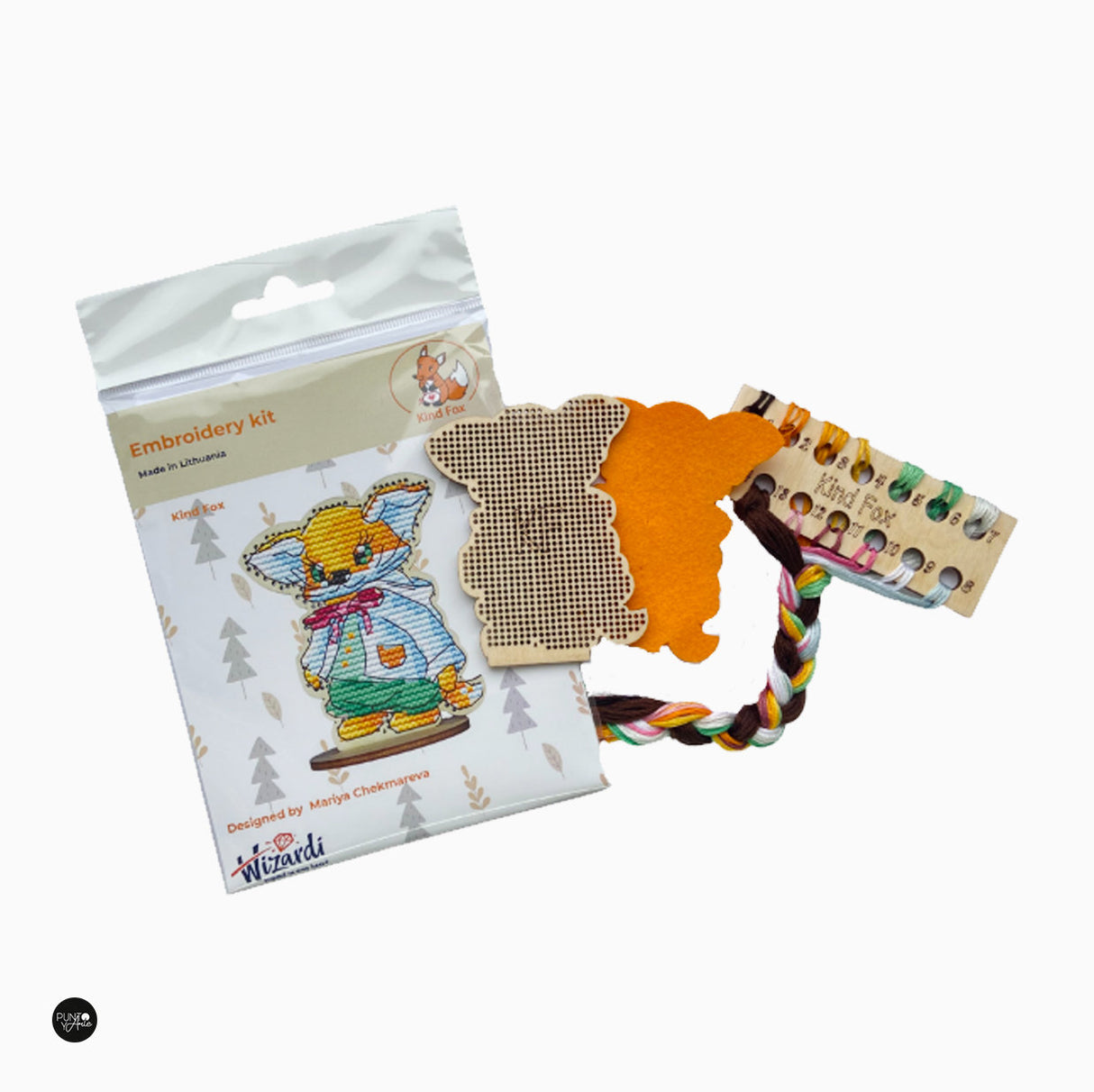 Genre renard - Wizardi - Kit de point de croix KF022/28
