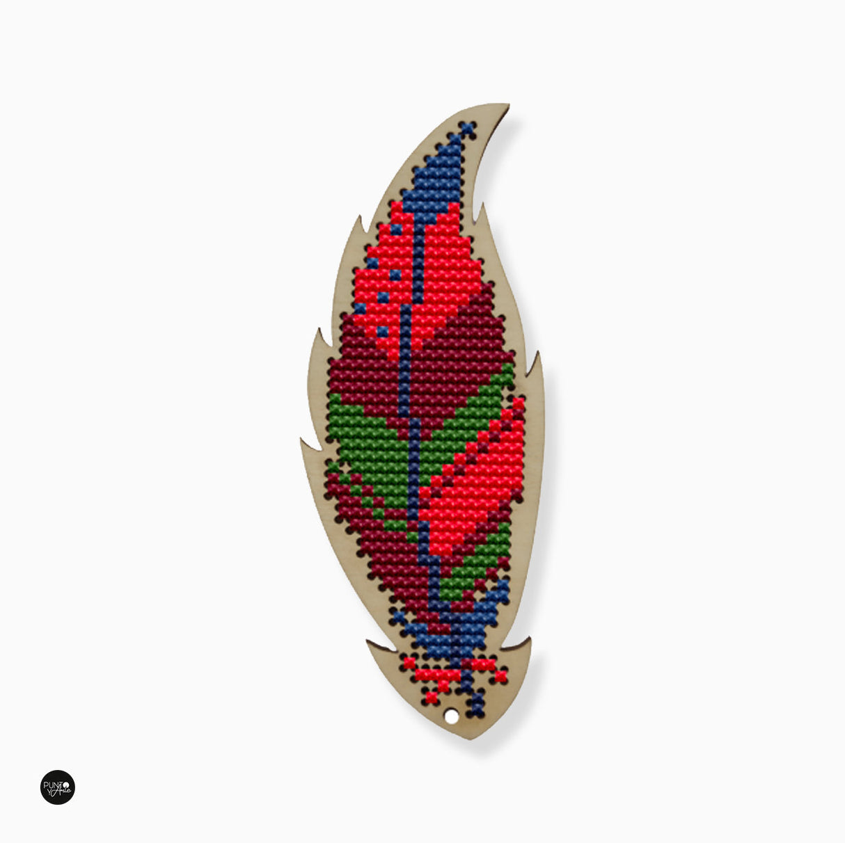 Plume Rouge - Wizardi - Kit de point de croix KF022/45-4