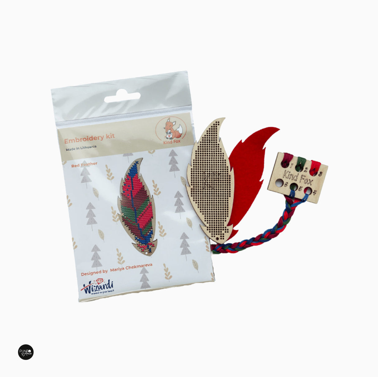 Plume Rouge - Wizardi - Kit de point de croix KF022/45-4