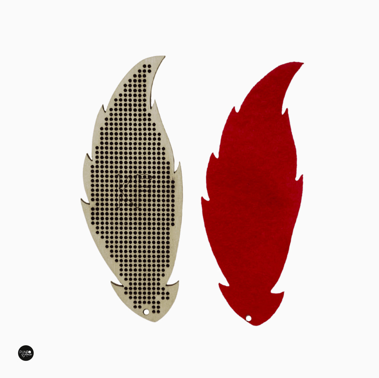 Plume Rouge - Wizardi - Kit de point de croix KF022/45-4
