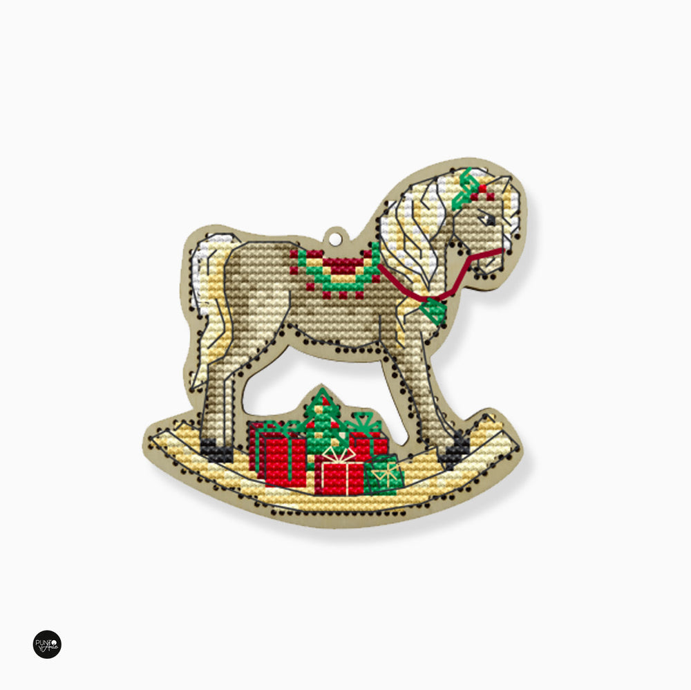 Christmas Horse - Wizardi KF022/74 - Cross stitch kit