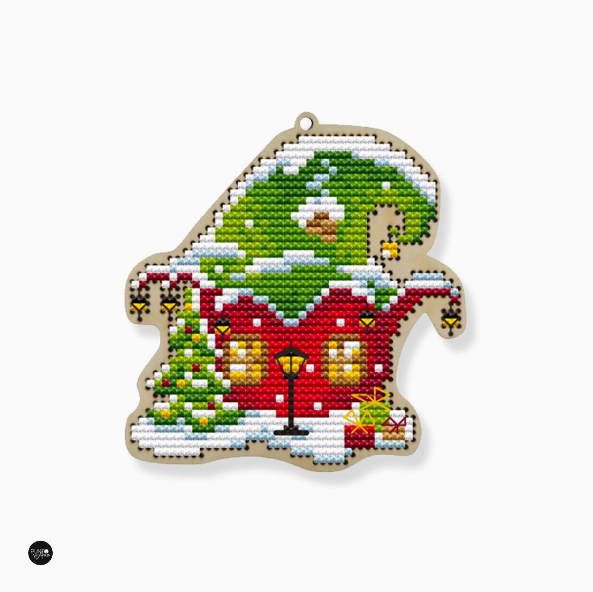 Christmas house - Wizardi - Cross stitch kit