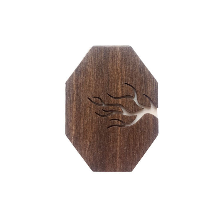 Tree. Estuche de agujas de madera con imanes - Wizardi KF056/53