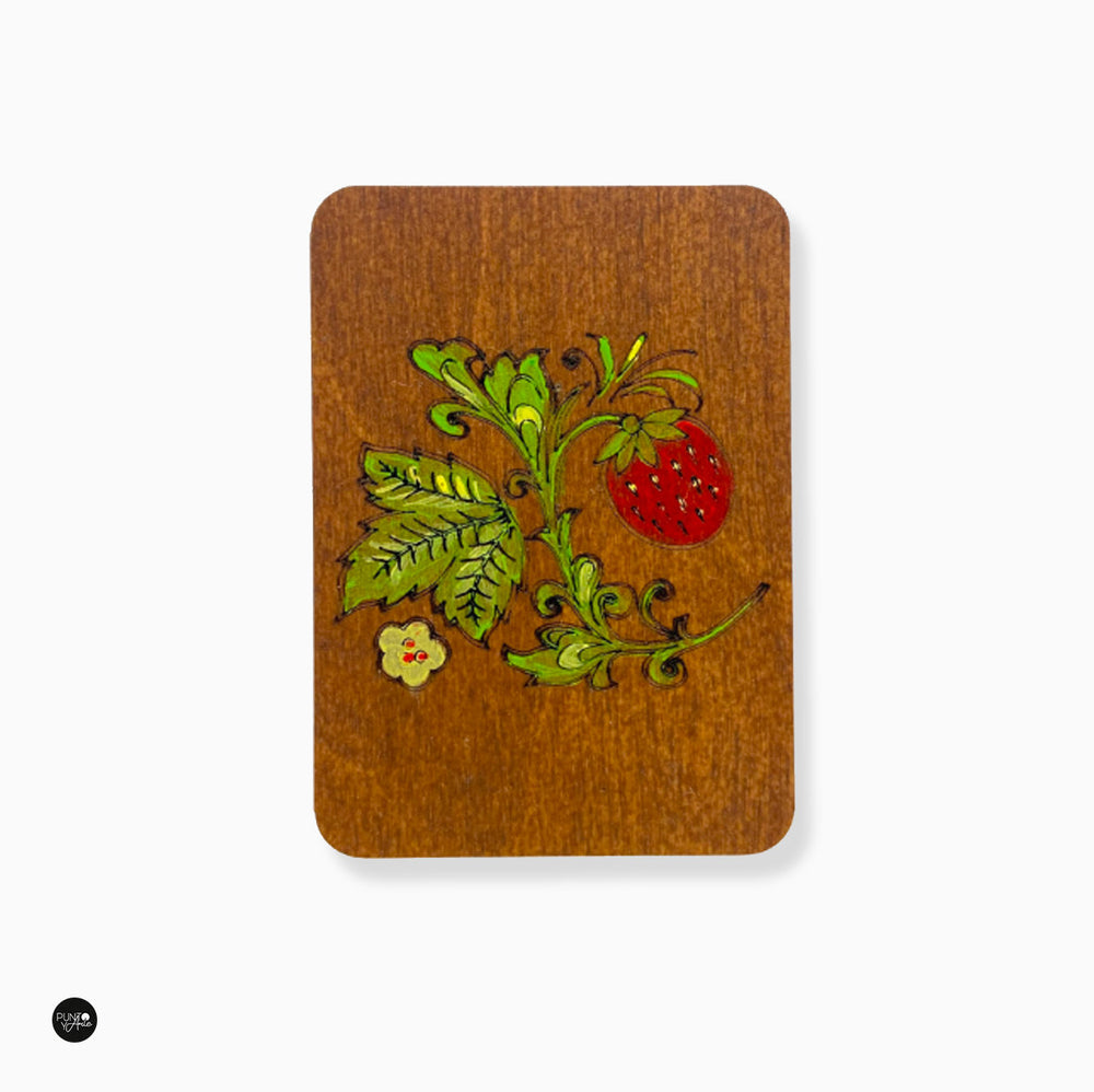 Étui à aiguilles en bois. Polisandro - Wizardi KF056/6