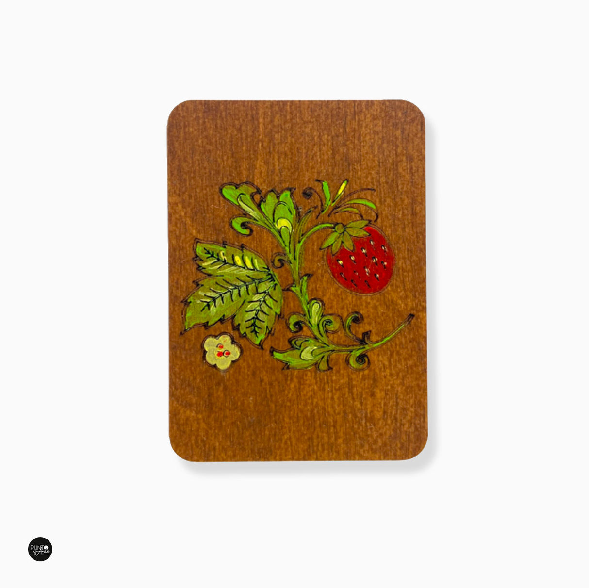 Étui à aiguilles en bois. Polisandro - Wizardi KF056/6