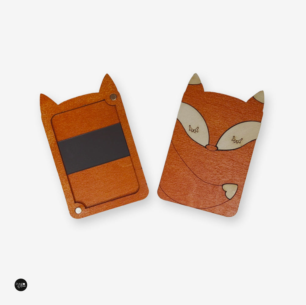 Estuche de agujas de madera con imanes - Wizardi KF056/9