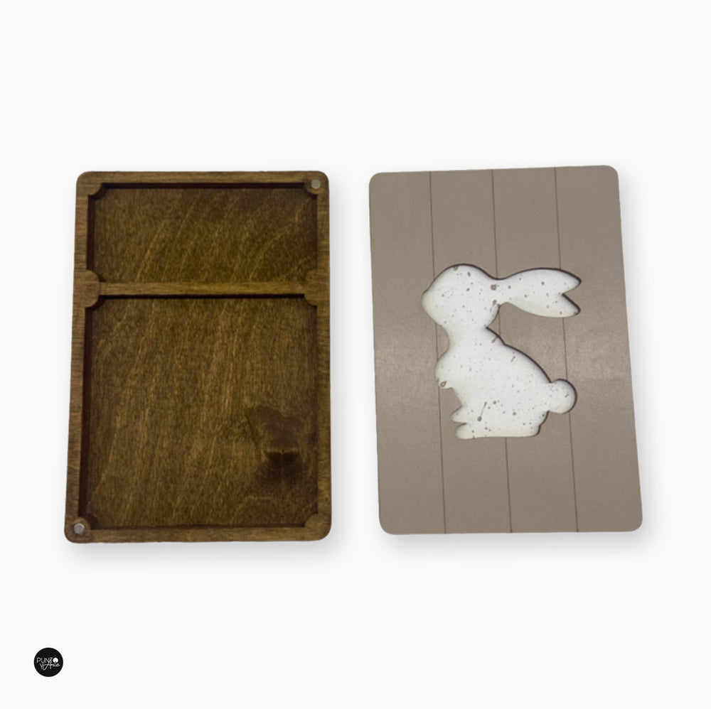 Mini organizador de madera con imanes - Wizardi KF057/14