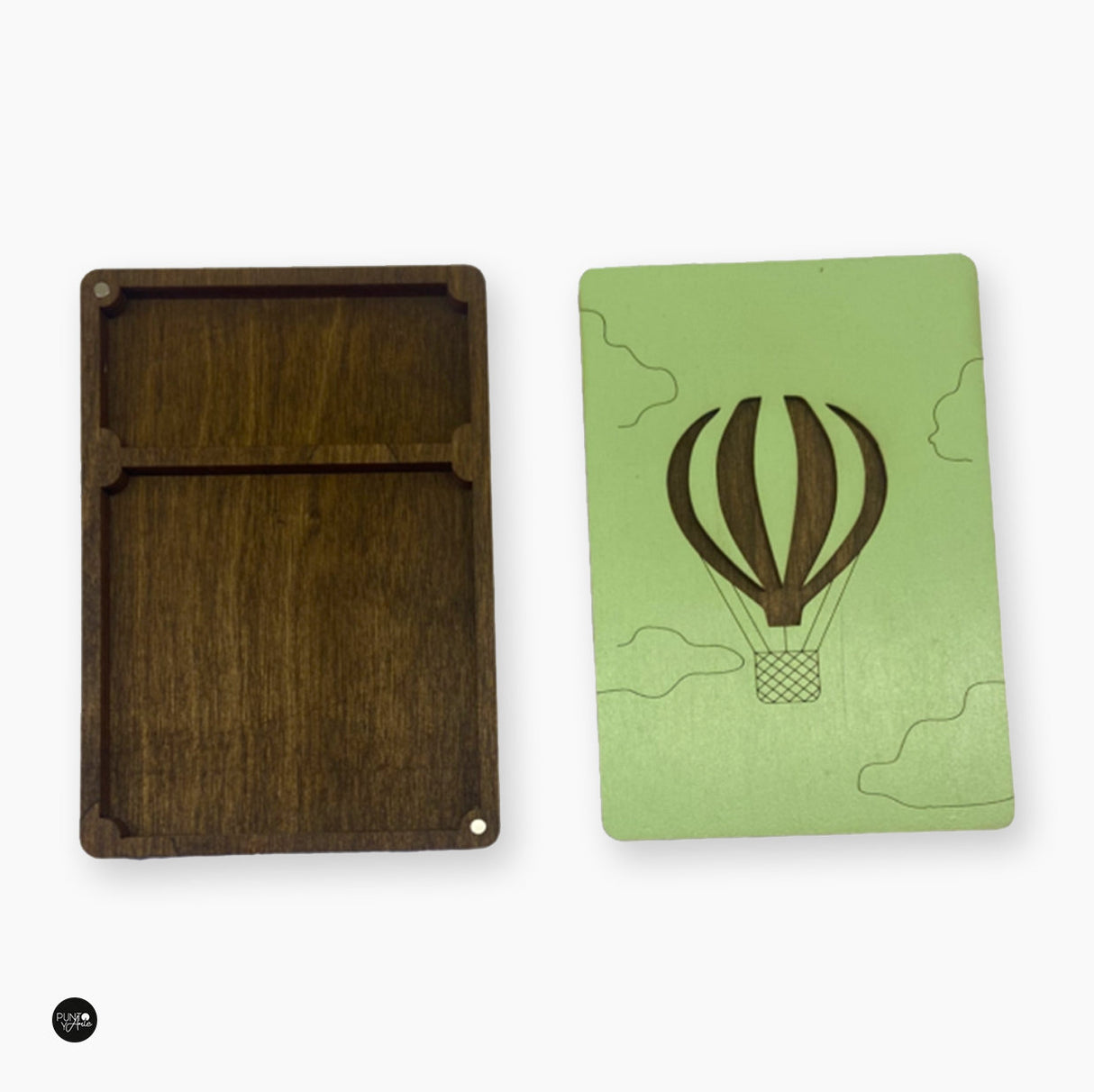 Mini organizador de madera con imanes - Wizardi KF057/15