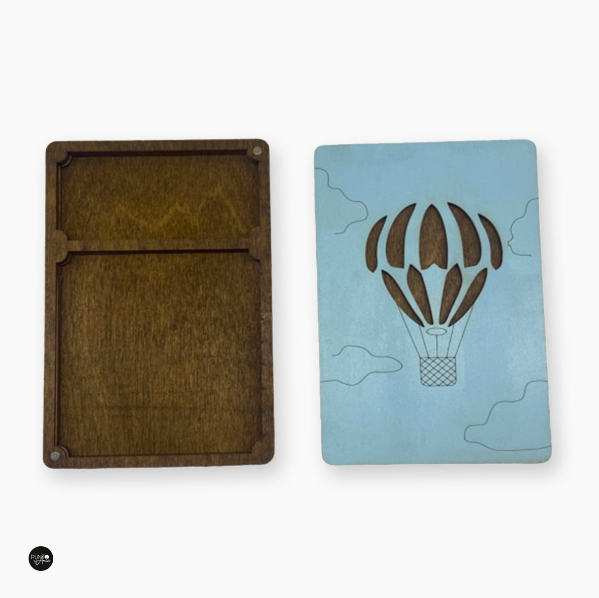 Mini organizador de madera con imanes - Wizardi KF057/16