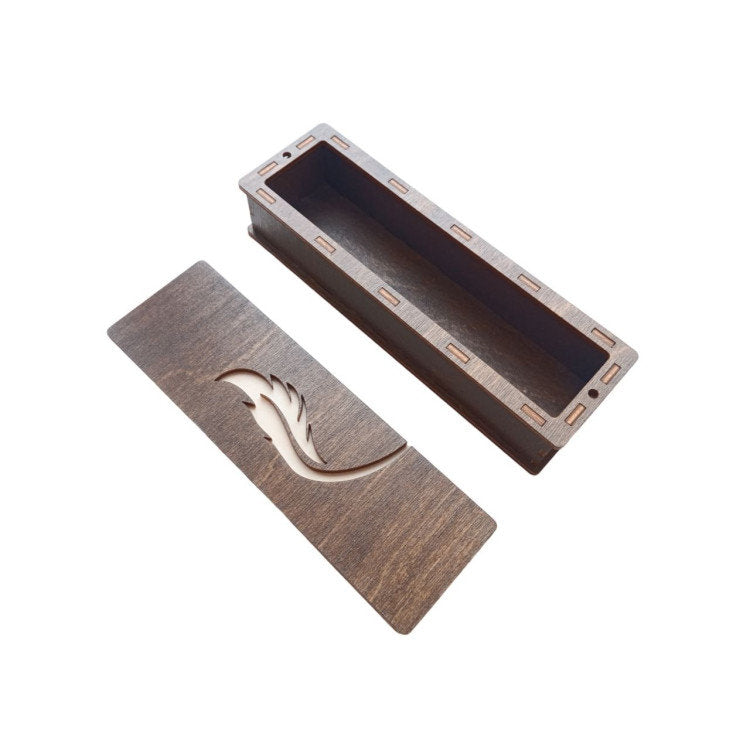 Feather. Wooden Organizer Box - Wizardi KF057/51