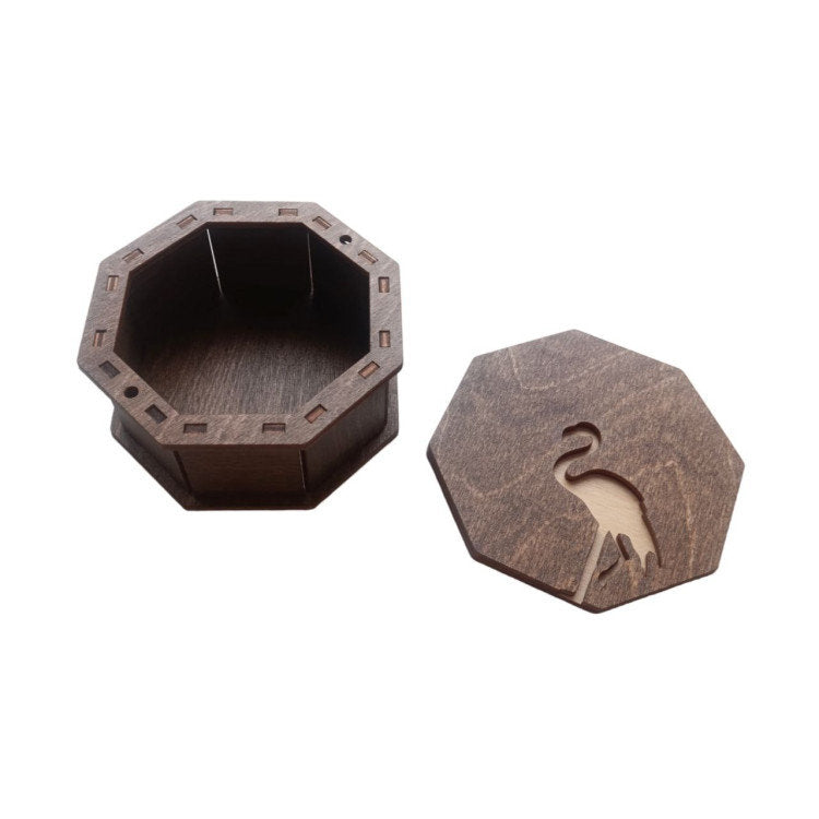 Flamingos. Cajita Organizadora de Madera - Wizardi KF057/60