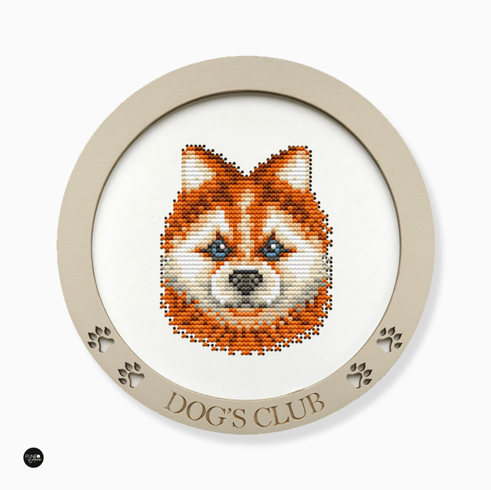 Chien mignon - Wizardi - Kit de point de croix KF058/7