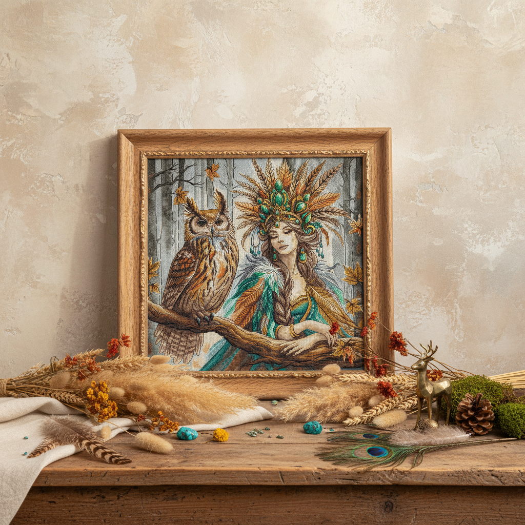 Kit de point de croix AVA Stitch « La Reine de la Forêt » P019