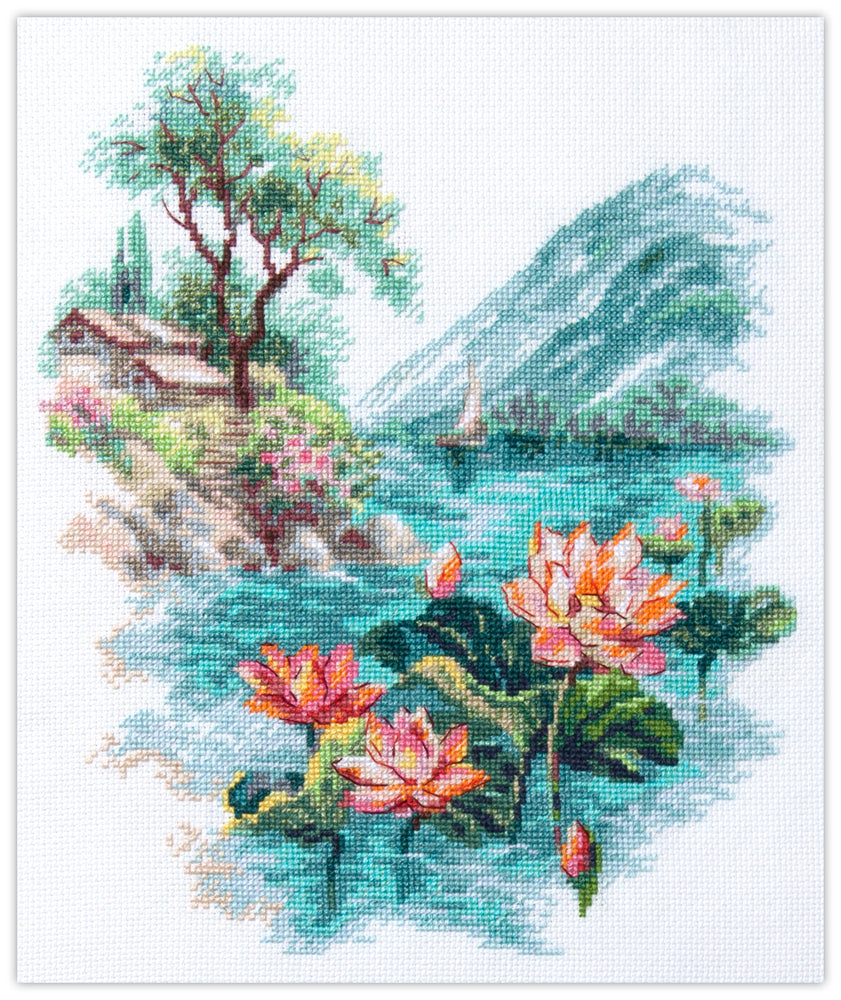 Kit de Punto de Cruz 70-01 “Blooming Lotuses” – Magic Needle
